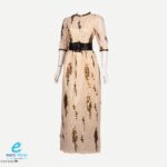 فستان نسائي بيتي ترتر ذهبي طويل 285