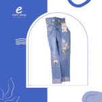 بنطلون بناتي شبابي أبو وردة خصر AW32