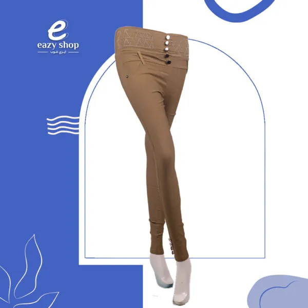 سروال نسائي كريب كتان AW52