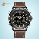 ساعة نافي فورس جلد موديل 9153