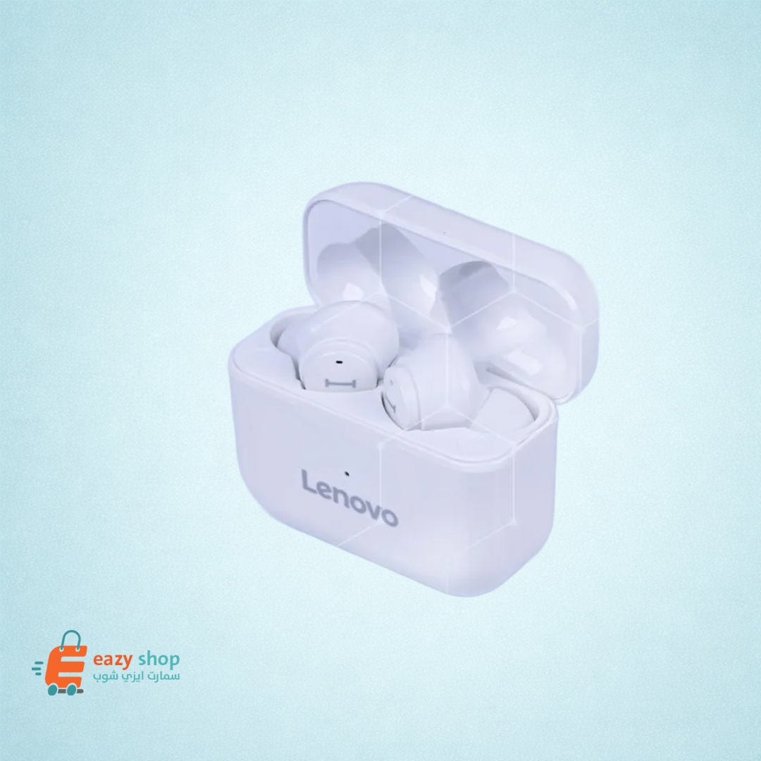 سماعة-بلوتوث-لينوفو-1-1536x1536 سماعة لاسلكية Lenovo بلوتوث أبيض - الصورة 1