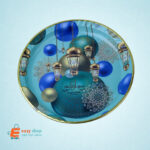 صحن تقديم بلاستيك مدور كبير