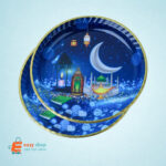 صحن تقديم بلاستيك مدور شبه كبير