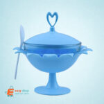 مطيبة زجاج مغطى مع ملعقة