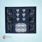 ⁦طقم فناجيل سيراميك مع الصحن⁩ - الصورة ⁦2⁩