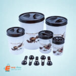 ⁦طقم علب بهارات بني مع ملاعق⁩ - الصورة ⁦2⁩