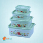 طقم علب حافظة مستطيل