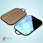 لوح تقطيع وسط بحواف دائرية