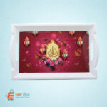 صحن تقديم بلاستيك يدين كبير