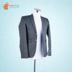 ⁦كوت رجالي سلك مقلم⁩ - الصورة ⁦2⁩