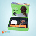 ساعة يد ذكية لمس مع سماعة بلوتوث بيضاء AP6