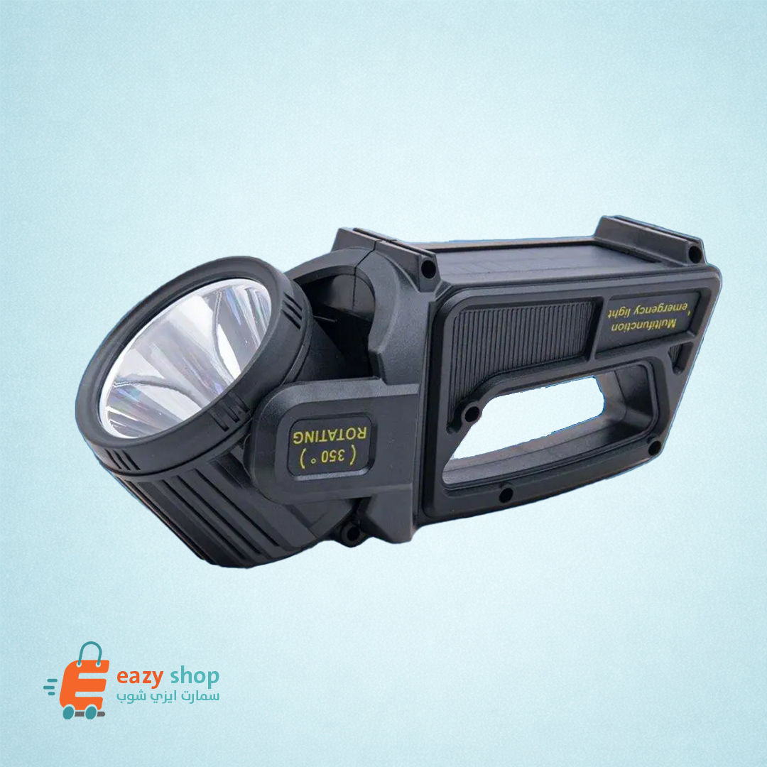 كشاف-شحن-مدعم-بلوح-طاقة-شمسية-5-large كشاف يد شحن طاقة شمسية 516 - الصورة 1