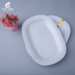 صحن ميلامين مسطوح وسط