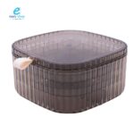 حامل ادوات تجميل ومجوهرات اكرلك ثلاثة دور مربع