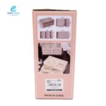 ⁦حامل ادوات تجميل مجوهرات 3 دور مستطيل مغطى مخمل من الداخل⁩ - الصورة ⁦5⁩