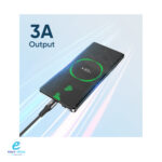 ⁦توصيلة فيدفي تايب سي متر قماش CB4038 3A⁩ - الصورة ⁦3⁩