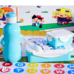 زمزمية ماء مع حافظة طعام قطعتين