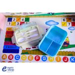 ⁦طقم حافظة طعام مدرسية مع ملاعق⁩ - الصورة ⁦2⁩