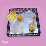 ⁦طقم مباخر عرائسي مع الصحن 6 قطع⁩ - الصورة ⁦4⁩