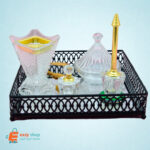 طقم مباخر عرائسي مع الصحن 6 قطع