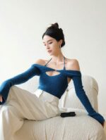 ⁦بلوزة صوف كم خارجي 3040⁩ - الصورة ⁦4⁩