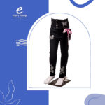 بنطلون بناتي حروف وكرفته وسط AW26