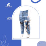 بنطلون بناتي حروف وكرفته صغير AW27