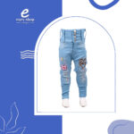 بنطلون بناتي جينز ابو لمبة صغير AW36