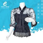 بلوزة نسائي دانتل مع ربطة 1180