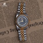 ⁦طقم ساعتين تايم زون رجالي ونسائي حديد 1103⁩ - الصورة ⁦4⁩