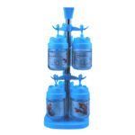 ⁦طقم علب بهارات مع قاعدتها لون أزرق⁩ - الصورة ⁦3⁩