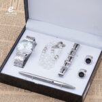 طقم رجالي ساعة مع إكسسوارات 3