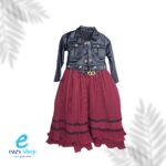 فستان شبابي أبو جاكت جلد مقاس 40