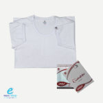 فنيلة داخلي رجالي نص كم أبيض ريمون