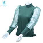 فنيلة صوف اكمام شفاف 4910