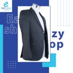 ⁦كوت رجالي مربعات سلك⁩ - الصورة ⁦3⁩